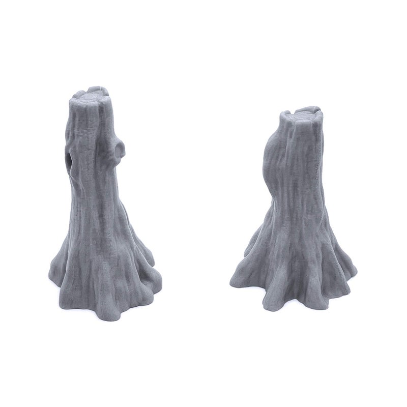 EnderToys Swamp Tree Trunks & Logs  3D Printed Tabletop RPG Scenery and Wargame Terrain for 28mm Miniatures - Image 3